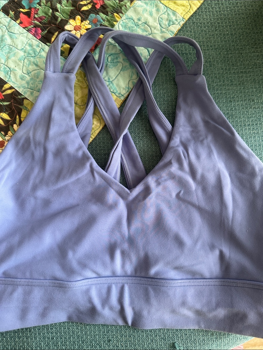 SkirtSports Blue Crisscross Sports Bra